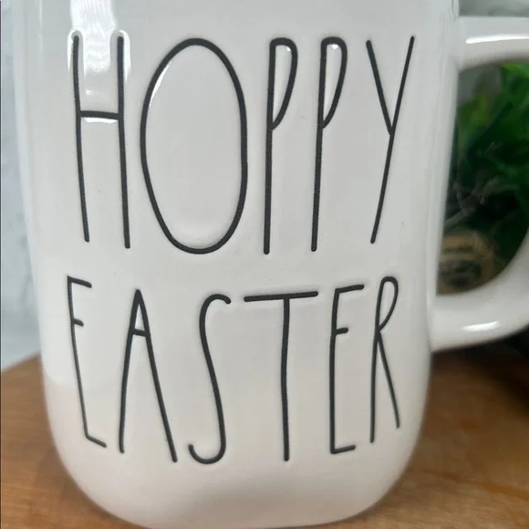Rae Dunn Hoppy Easter Mug with Bunny White Blue 18 Oz Easter Drink Large Mug - Picture 6 of 12